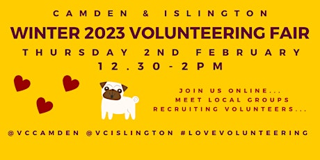 Camden and Islington Winter 2023 Volunteering Fair