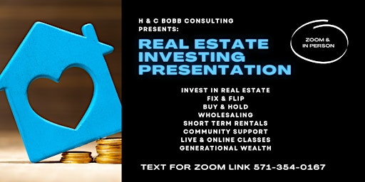 Primaire afbeelding van REAL ESTATE INVESTING 101 - How to create passive income from home!