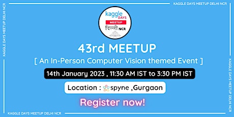 Meetup 43 [ Computer Vision Themed Offline Event ] primary image