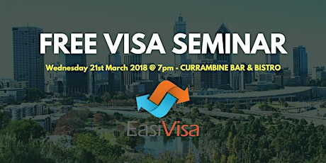 FREE VISA SEMINAR - How will the 2018 visa rule changes affect you?  primary image