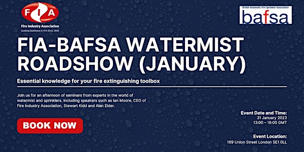 Watermist Roadshow (January)