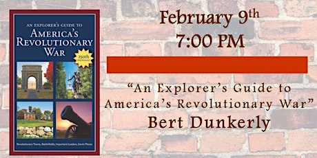 Speaker Series: "An Explorer's Guide to America's Revolutionary War" -