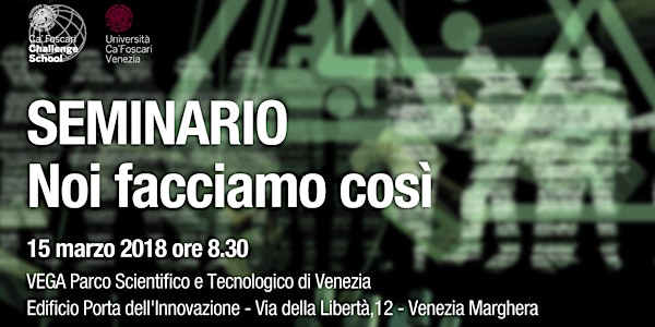 Seminario di studio applicato: Noi facciamo così