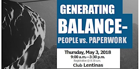 CKNN 4th Annual Spring Conference: Generating Balance- People vs Paperwork primary image