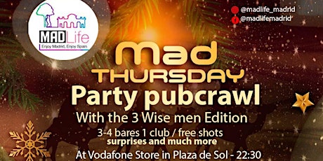 MAD THURSDAY Party PubCrawl with The 3 Wise Men!
