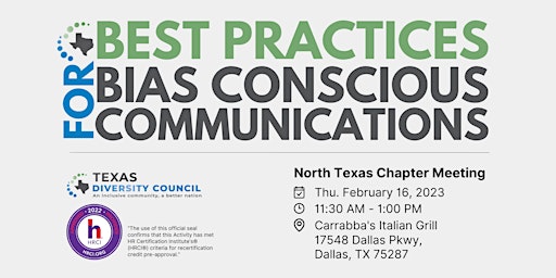 Best Practices for Bias Conscious Communications.