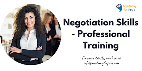Negotiation Skills - Professional 1 Day Training in Morristown, NJ