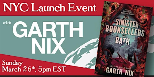 Book Launch | The Sinister Booksellers of Bath by Garth Nix
