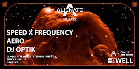Alienate Presents: Speed X Frequency, Aero & DJ Optik @ TheWell 05/02/23