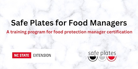 Safe Plates for Food Managers Course - Carteret County