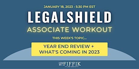 LegalShield Associate Workout: Year End Review + What's Coming in 2023