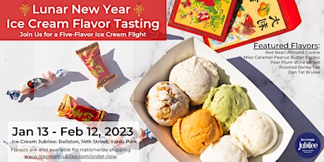 Lunar New Year Ice Cream Tasting Flights - 2023