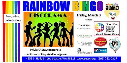 Fundraiser Rainbow Bingo:  Discorama
