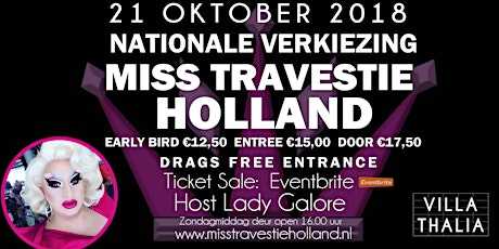 Hauptbild für Finale Miss Travestie Holland 2018