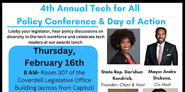 4th Annual Tech for All Policy Conference and Day of Action (Rep. Kendrick)