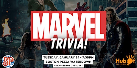 Marvel Movie Trivia Night  - Boston Pizza  Waterdown