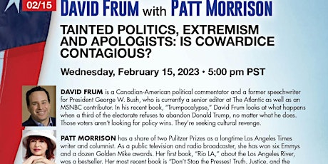 David Frum Talks  Politics & Extremism:  Is Cowardice Contagious?
