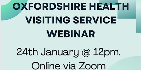 Oxfordshire Health Visiting Service Webinar primary image