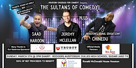 The Sultans of Comedy! Featuring Chinedu, Jeremy McLellan, and Saad Haroon!