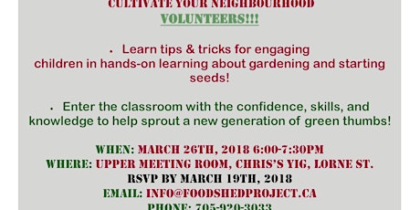 Cultivate Your Neighbourhood -Planting Workshop primary image