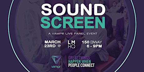 Imagen principal de SOUND SCREEN - Music Industry Panel event