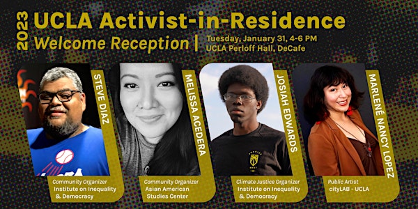 Welcome Reception for 2023 UCLA Activists-in-Residence