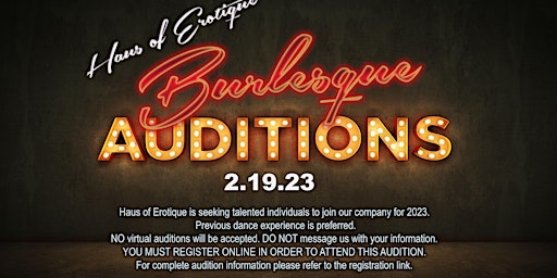 Burlesque Auditions