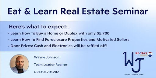 Real Estate Seminar: How to  Buy Homes, Duplexes, & Foreclosure Properties