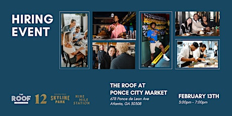 Hiring Event | The Roof at Ponce City Market