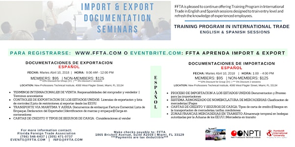 FFTA APRENDA EXPORT & IMPORT