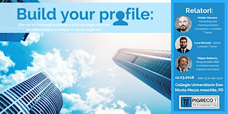 Immagine principale di Build your Profile - Workshop sul Personal Branding 