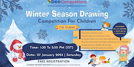 Winter Season Drawing Competition For Children primary image