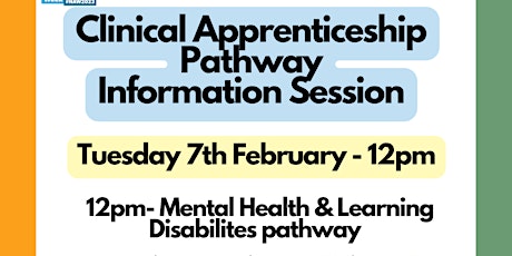 Clinical Apprenticeship Pathway Information Session - MH & LD