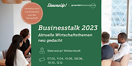 Hauptbild für Businesstalk SleevesUp! X Gründerberatungen.de