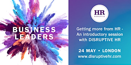 An introductory session with Disruptive HR - 9am-11am, 24th May 2018, London primary image