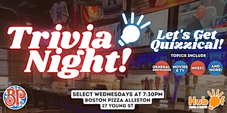 General Trivia Night at @ Boston Pizza (Alliston)