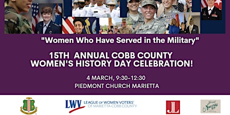 15th Women's History Day: Celebrating Women Who Have Served in the Military primary image