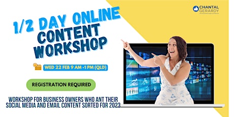 1/2 Day Online Content Workshop