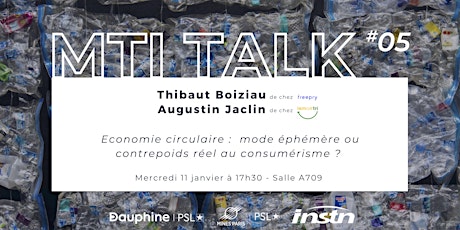 Image principale de MTI TALK #5 - Economie circulaire