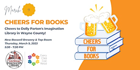 Cheers for Books -Dolly Parton's Imagination Library in Wayne County