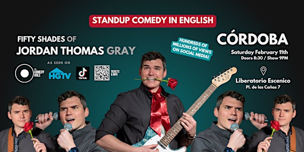 Córdoba: Standup Comedy in ENGLISH ◎ 50 Shades of Jordan Thomas Gray
