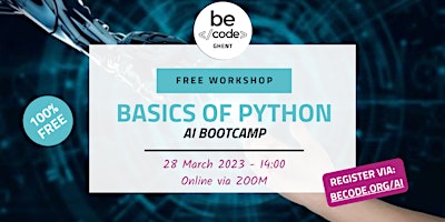 BeCode Ghent – AI Bootcamp Technical Workshop – Basics of Python