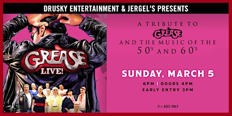 Grease Live - A Tribute to Grease & the Music of the 50s & 60s