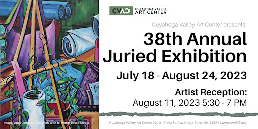 Artist Reception: 38th Annual Juried Exhibition primary image