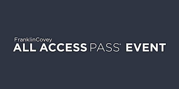 All Access Pass Event - West Palm Beach - May 3, 2018