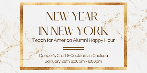 New Year in New York: Teach for America Alumni Happy Hour!