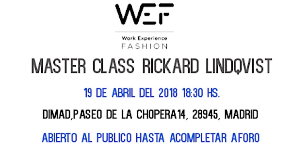 Masterclass Rickard Lindqvist
