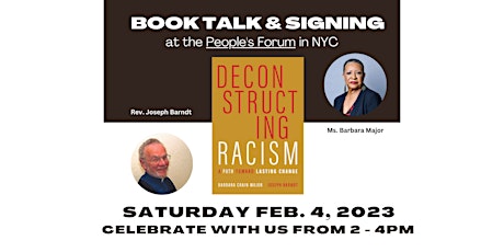 'Deconstructing Racism' In Person Book Talk and Signing with the Authors