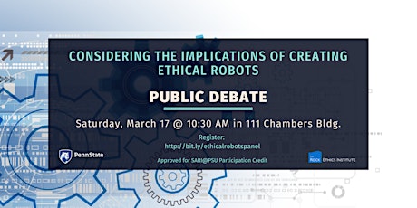 Considering the Implications  of Creating Ethical Robots Panel primary image