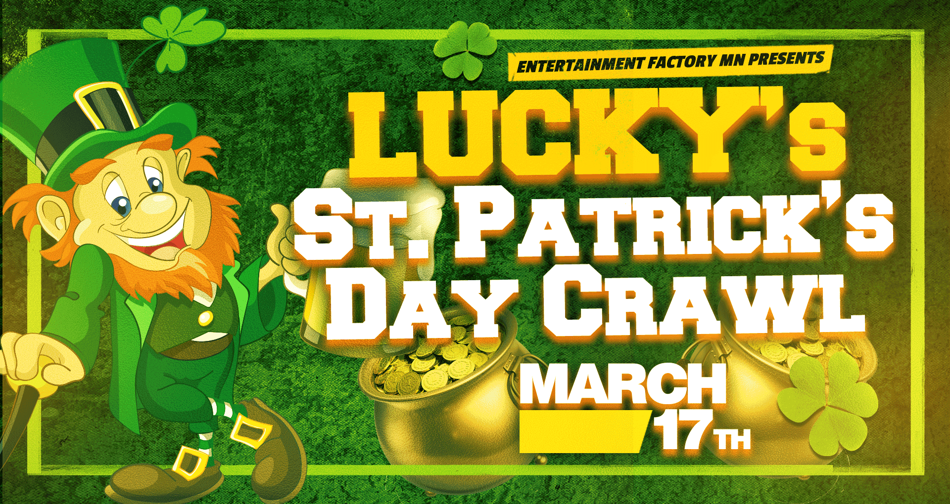 Lucky's St. Patrick's Day Bar Crawl - Minneapolis